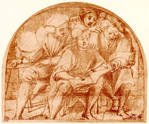 Gruppe von vier Sängern