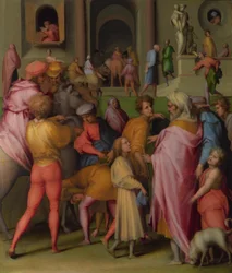 Joseph wird an Potiphar verkauft aus Szenen aus der Geschichte von Joseph, ca. 1515
