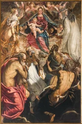 Madonna mit Jesuskind und Heiligen