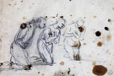 Studie für kniende Figuren