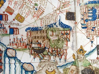 Renaissancekarte Europas, nach Jacopo Russo, 1528