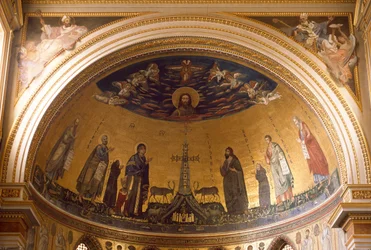 Innenansicht der Apsis der Basilika St. Johannes (San Giovanni in Laterano)