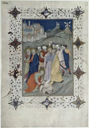 MS 11060-11061 Stunden des Kreuzes: Matin und Laudes, Der Verrat durch Judas, aus den 