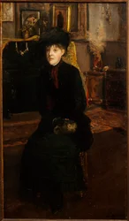 Porträt von Mary Cassat (1845-1926), Malerin