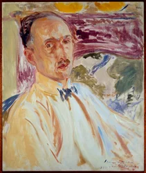 Studie für das Porträt von Francois Mauriac, französischer Schriftsteller. Gemälde von Jacques Emile Blanche