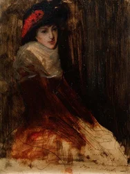 Studie eines jungen Mädchens