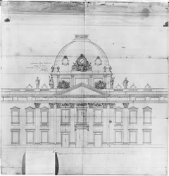 Entwurf für die École Militaire in Paris, 1769
