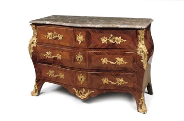 Louis XV Bombe-Kommode, drittes Viertel des 18. Jahrhunderts