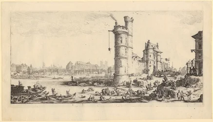 Ansicht des Pont-Neuf, Blatt 2 der Folge „Die zwei großen Paris-Ansichten“