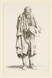Bettler mit einem Rosenkranz, aus Die Bettler (Le mendiant au rosaire)