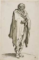 Bettler ohne Hut oder Schuhe, Platte zwölf aus Die Bettler