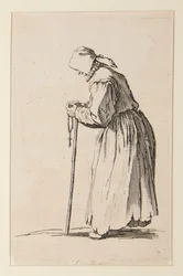 Bettlerin mit Rosenkranz, aus Die Bettler (La mendiante aux rosaire)