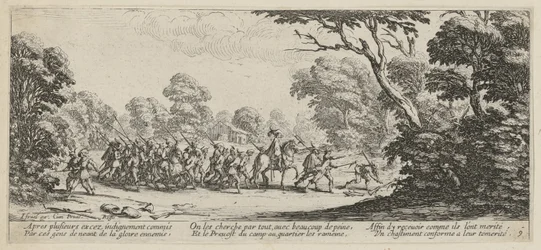 Entdeckung der Verbrecher, Blatt 9 der Folge "Grauen des Krieges"