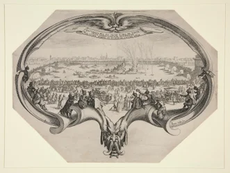 Fest der Färber und Weber von Florenz, 25. Juli 1619 am Arno