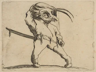 Der maskierte Mann mit krummen Beinen, aus Varie Figure