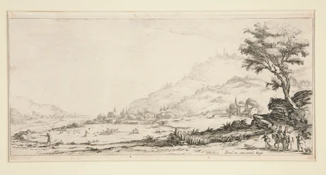 Die Vogeljagd, aus Landschaften für Giovanni de Medici