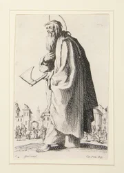 Die großen Apostel stehend, den Retter, die Selige und die heiligen Apostel Maria darstellend