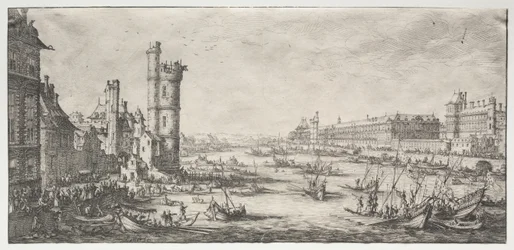 Die zwei großen Ansichten von Paris: Blick auf den Louvre