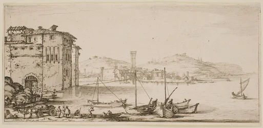 Das Verladen der Waren, aus der Serie „Die Landschaften von Florenz“