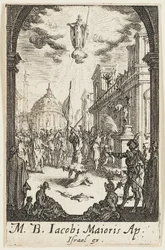 Martyrium des Heiligen Johannes, der Ältere, Platte vier aus Die Martyrien der Apostel
