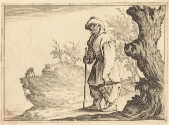 Bauer mit Sack