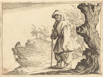 Bauer mit Sack