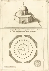 Plan und Darstellung des Tempels Salomos