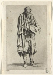 Die Bettler: Bettler mit Rosenkranz