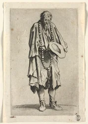 Die Bettler: Bettler mit Rosenkranz, um 1623