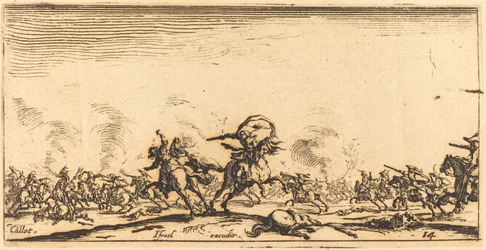 Der Kavalleriekampf mit Pistolen, ca. 1632-1634