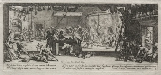 Die großen Leiden des Krieges: Plünderung, 1633
