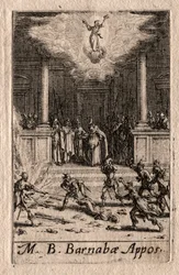 Das Martyrium der Apostel: St. Barnabas