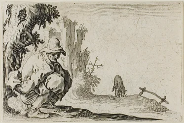 Der hockende Bauer, aus Die Launen