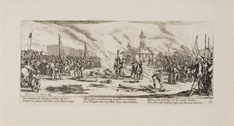 Der Pfahl, Platte dreizehn aus Die Leiden des Krieges