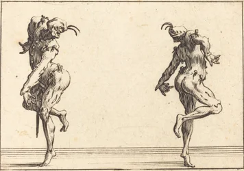 Zwei Pantalons tanzen
