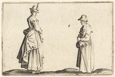 Zwei Frauen im Profil