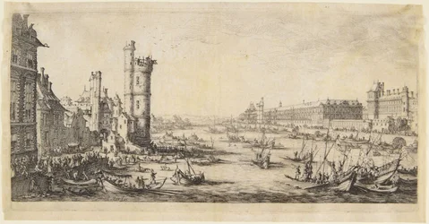 Ansicht des Louvre