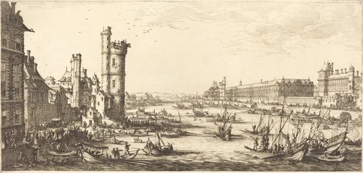 Ansicht des Louvre