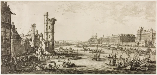 Ansicht des Louvre