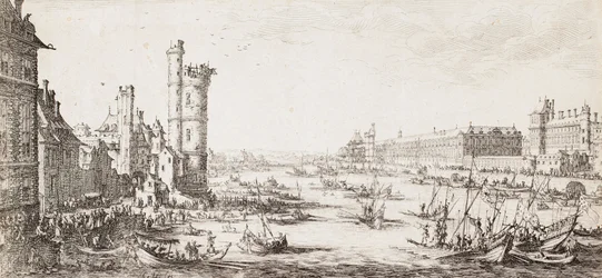 Ansicht des Louvre
