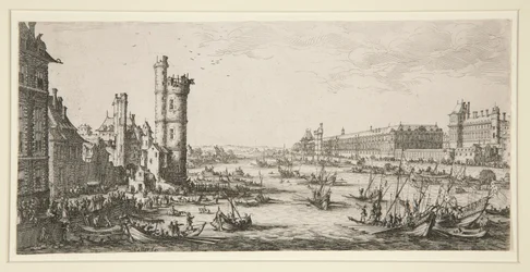 Ansicht des Louvre