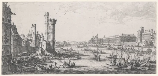 Ansicht des Louvre