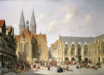 Der Alte Marktplatz, Braunschweig, 1890