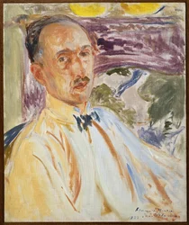 Studie für das Porträt von François Mauriac (1885-1970). Gemälde von Jacques Emile Blanche (1861-1942), Öl auf Leinwand