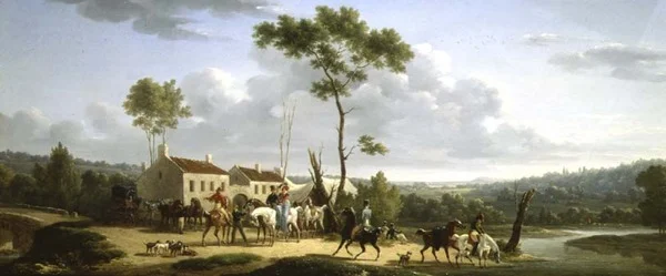 Landschaft mit Figuren