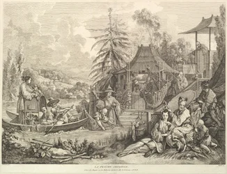 Die chinesische Fischerei, aus Chinoiserien, nach 1743