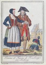 Einwohner von Housberg, in der Nähe von Straßburg, 1796