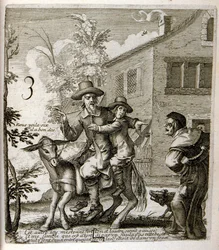 Illustration von Fabeln von Jean de La Fontaine