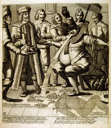 Illustration von Fabeln von Jean de La Fontaine (Gravur)