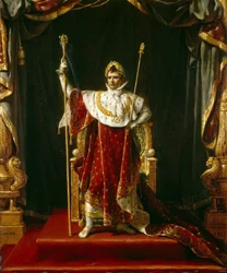 Kaiser Napoleon I. in seinen kaiserlichen Roben, 1805